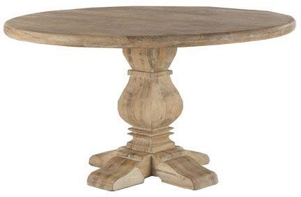 Round wood breakfast table sales